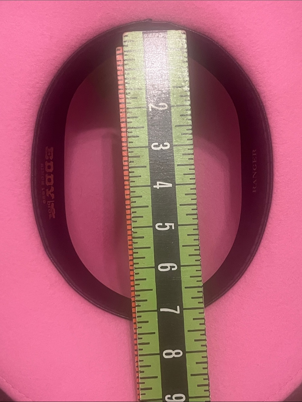 Pink Kids Cowboy Hat with White Band - Picture 7 of 10